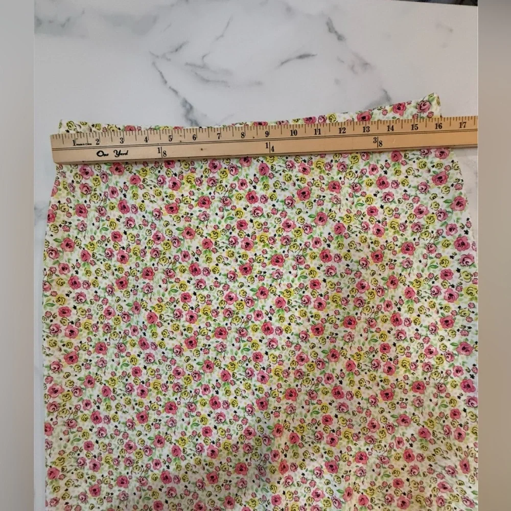Maion d’ Amelie Floral Cream Skirt, Size 10
